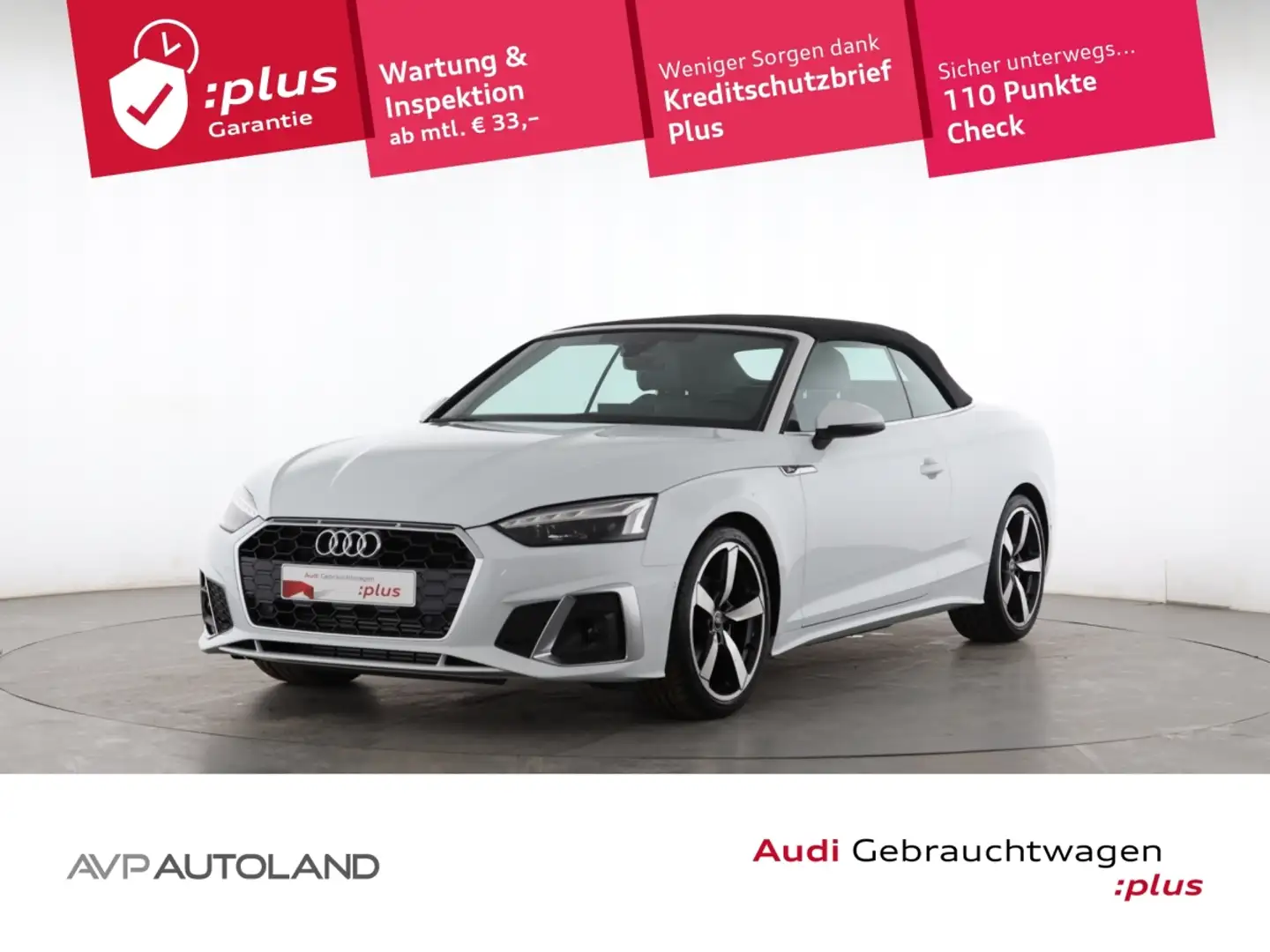 Audi A5 Cabriolet 35 TFSI S tronic S line AHK Weiß - 1