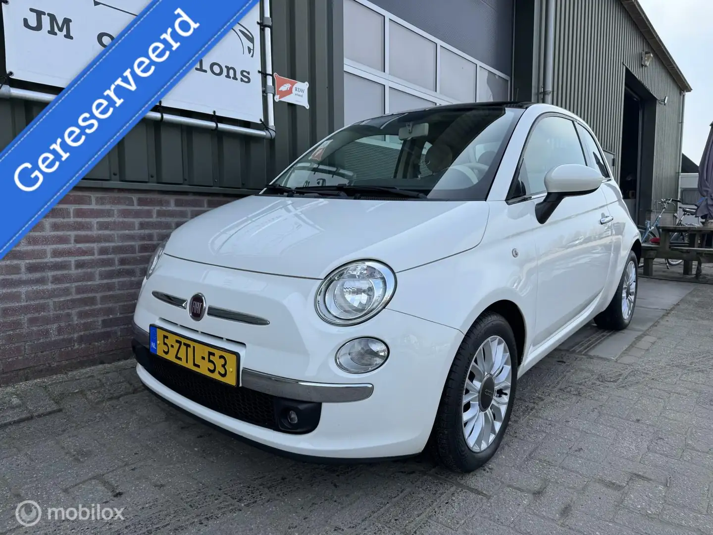 Fiat 500 0.9 TwinAir Turbo Perla|Pano|Airco|Bleu&me|PDC| Blanco - 2
