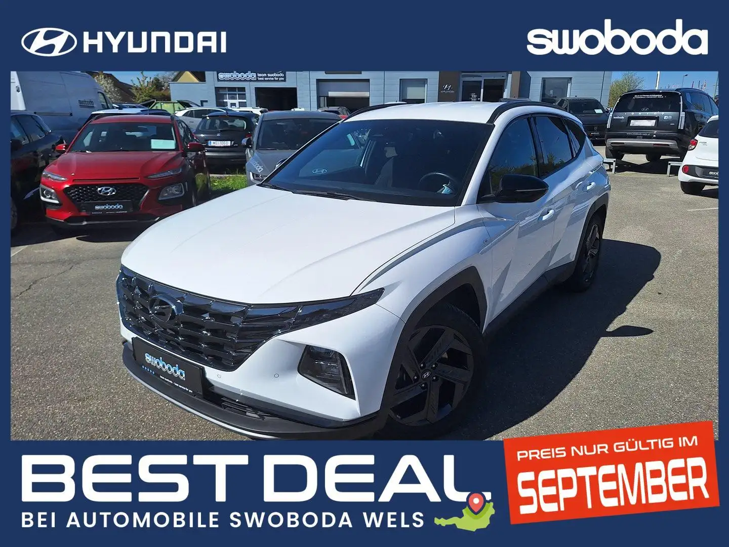 Hyundai TUCSON Tucson Trend Line PLUS 1,6 CRDI 4WD, 8-fach Weiß - 1