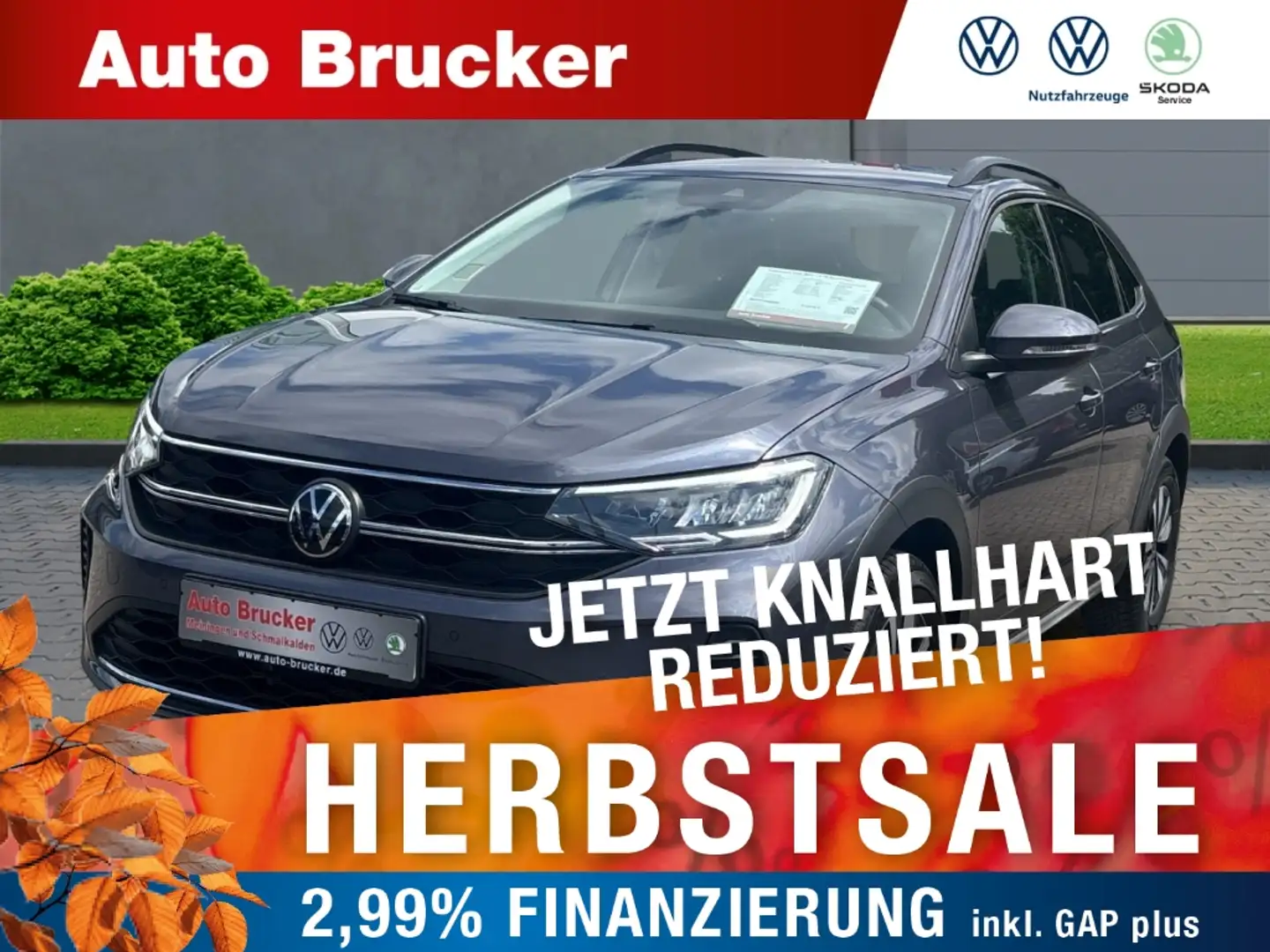 Volkswagen Taigo Move 1.0 TSI Abnehmbare Anhängerkupplung Klimaauto Grau - 1