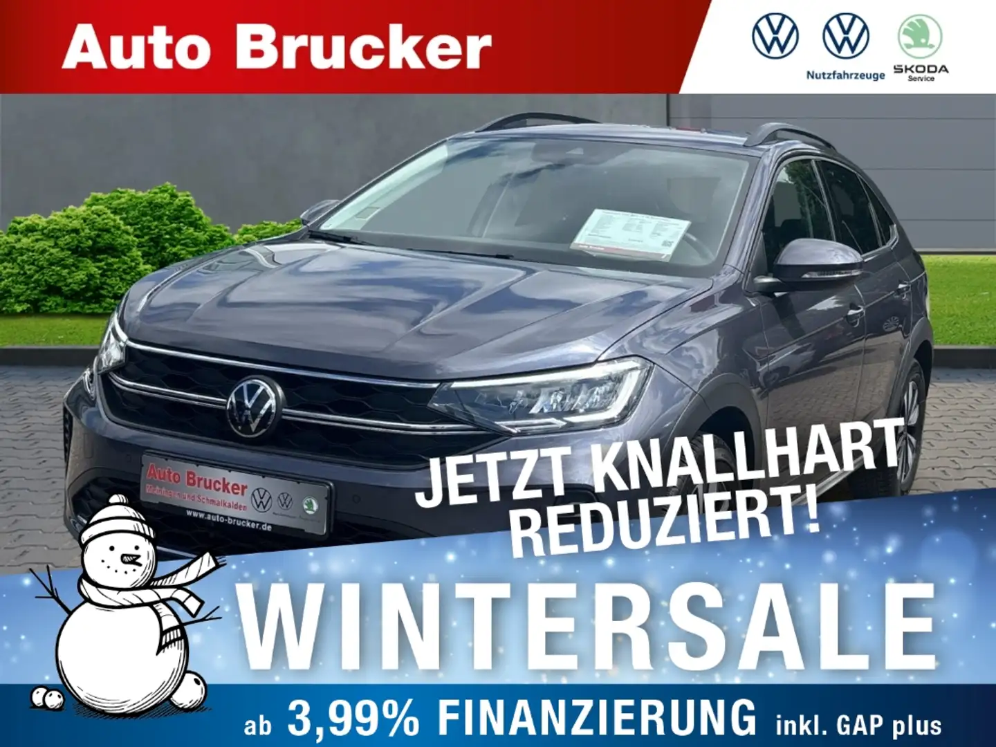 Volkswagen Taigo Move 1.0 TSI Abnehmbare Anhängerkupplung Klimaauto Grau - 1