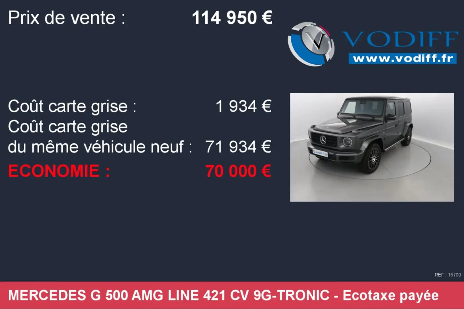 Mercedes-Benz G 500 500 AMG LINE 421 CV 9G-TRONIC Gris - 2