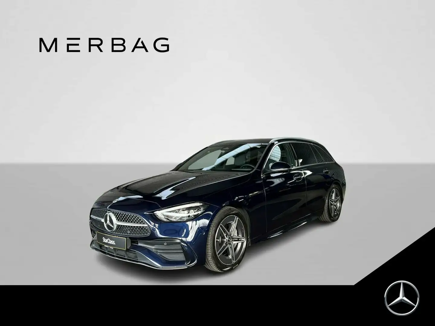Mercedes-Benz C 200 C 200 T AMG-Line LED+360°+Totw+Memo+Distr+Ambi Bleu - 1