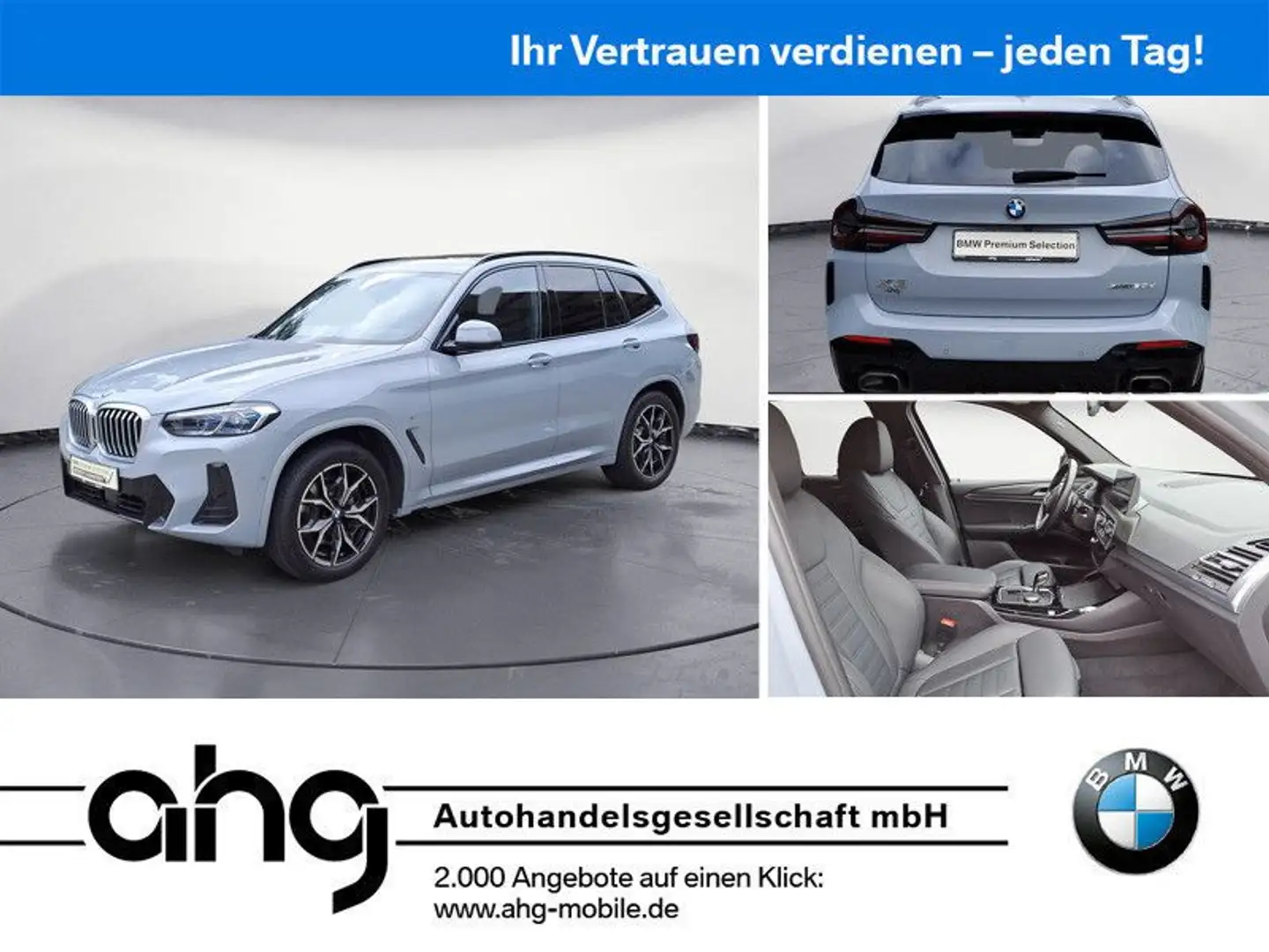 BMW X3 xDrive30d M Sportpaket Innovationsp. EDC Grijs - 1
