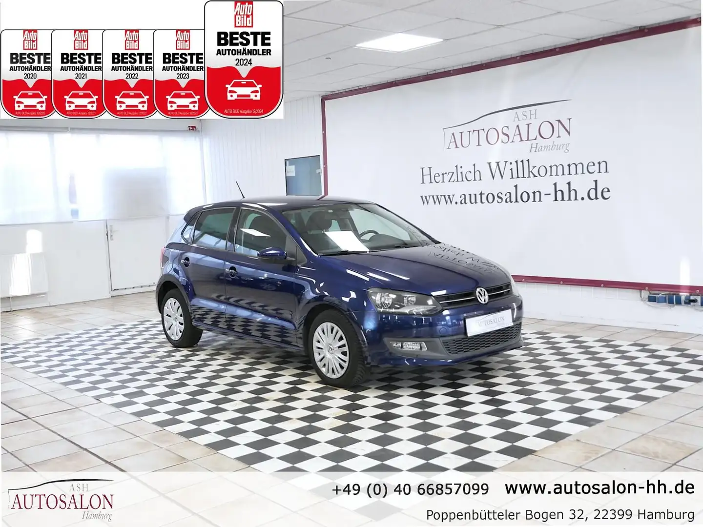 Volkswagen Polo Team*2Vorb*Serviceg.*Sitzheizung*PDC*Klimaau.*Temp Blau - 1