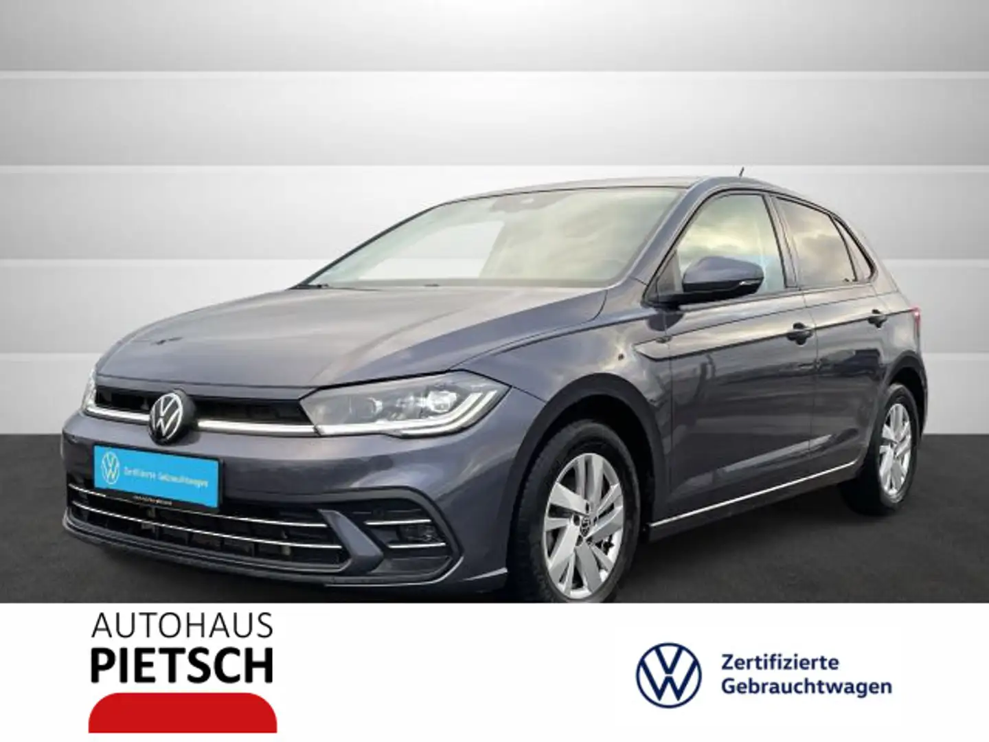 Volkswagen Polo 1.0 TSI DSG Style Matrix Pano AHK ACC Navi Grau - 1