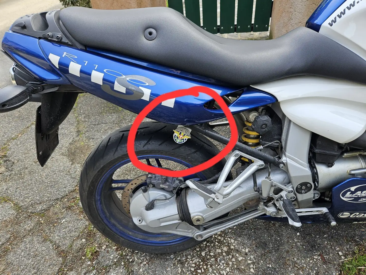 BMW R 1100 S Replica Randy Mamola Bílá - 1