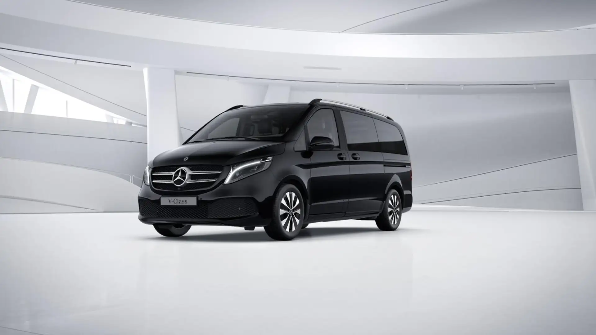 Mercedes-Benz V 250 d Lang Distr+360°+AHK+7Sit+NaviPlus+LEDILS Чорний - 2