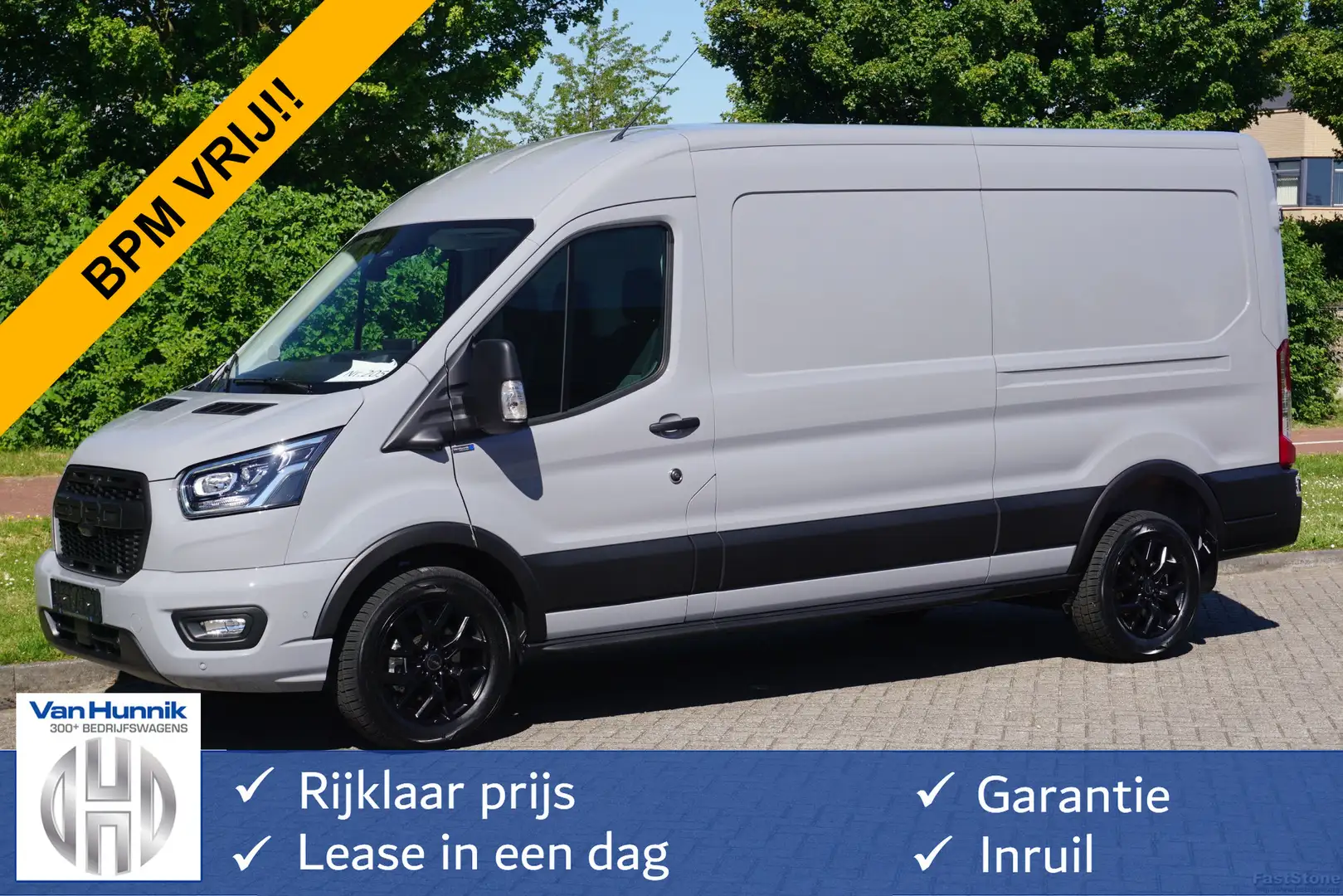 Ford Transit 350L L3H2 RAPTOR AUT-8 165PK BPM VRIJ Navi, Adap. Gris - 1