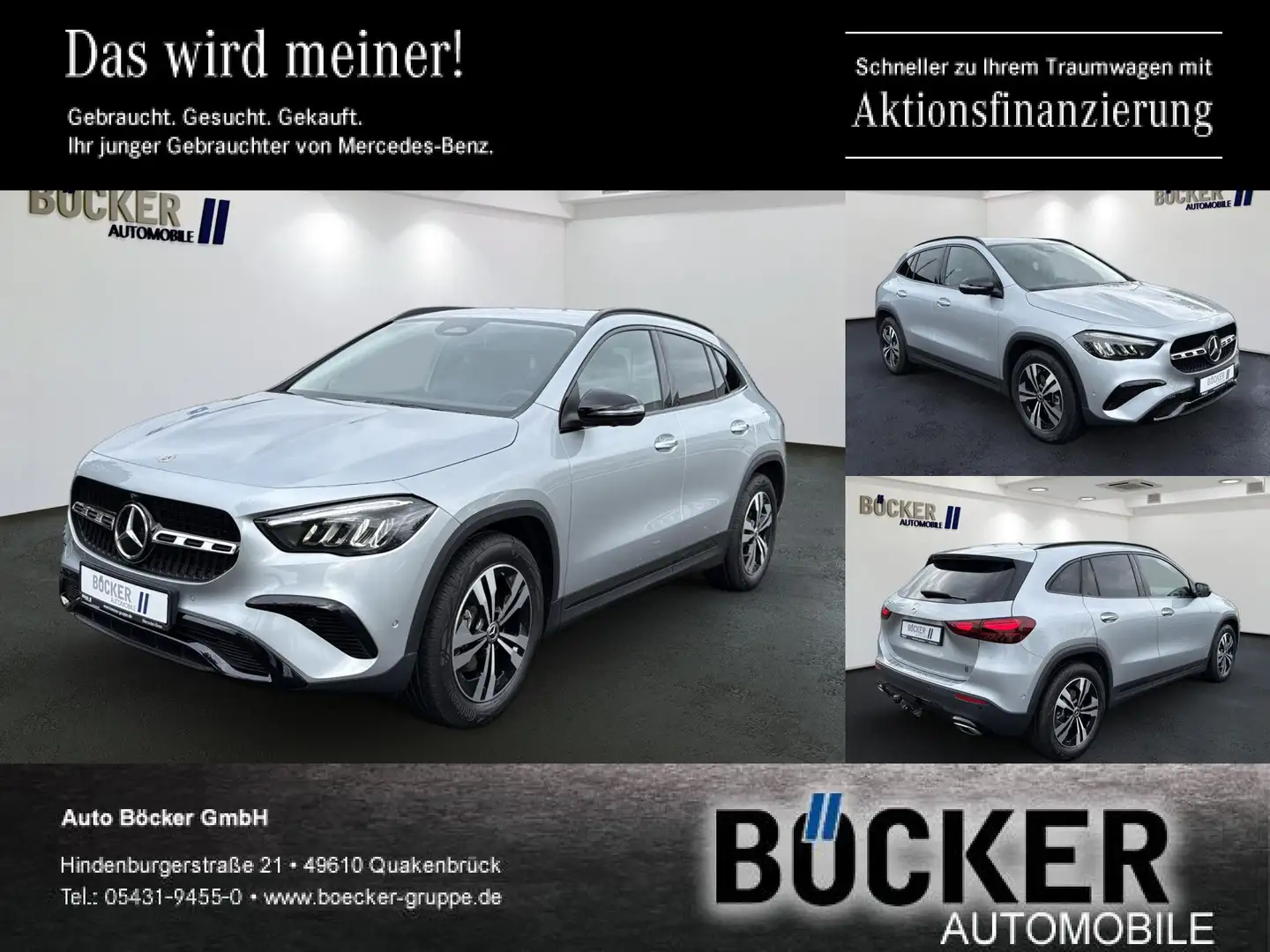 Mercedes-Benz GLA 200 Edition Progressive Line AHK 360 NIGHT LED Silber - 1