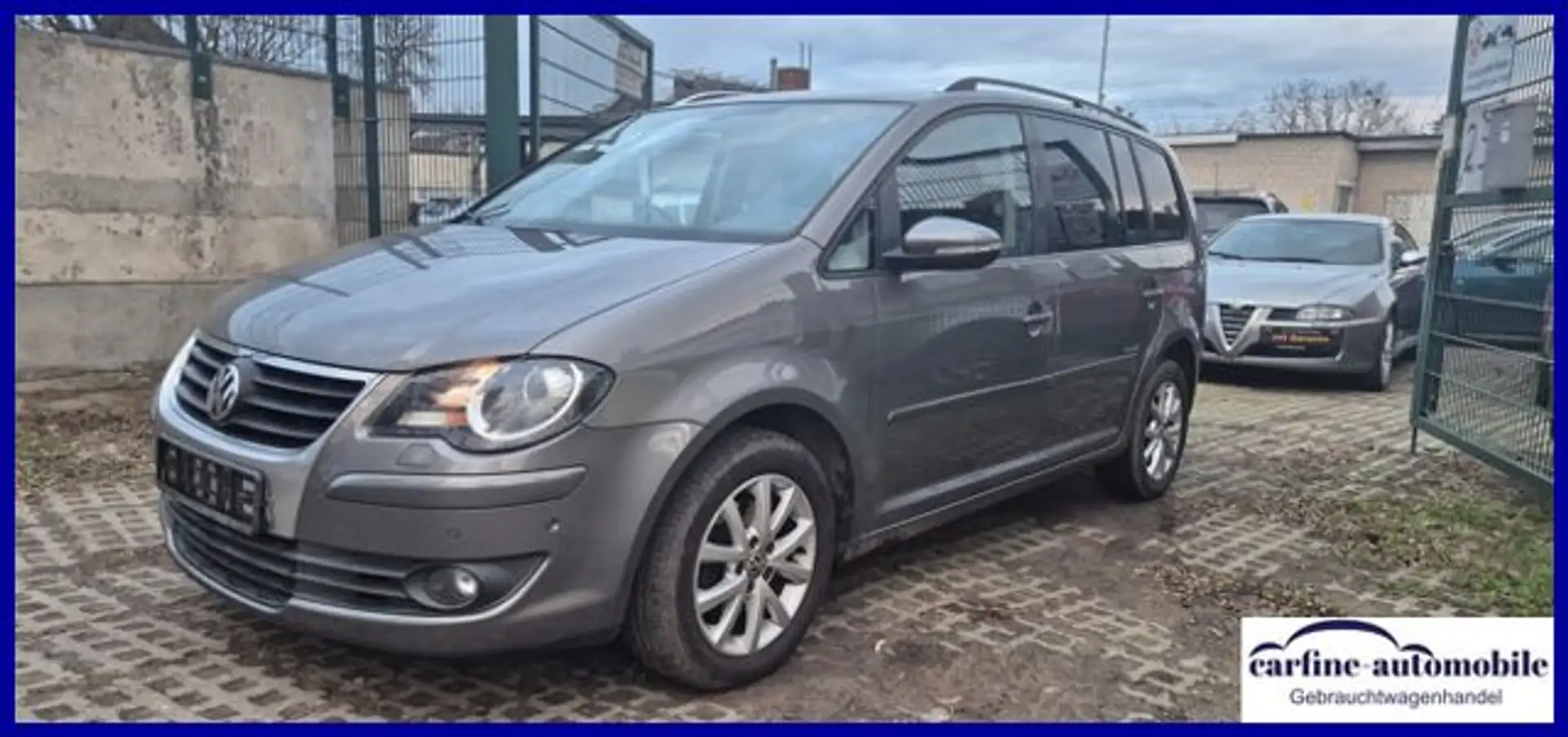 Volkswagen Touran Aut 2.Hd.Scheckh Top-Ausstg+AHK HU:1/27 Grigio - 2