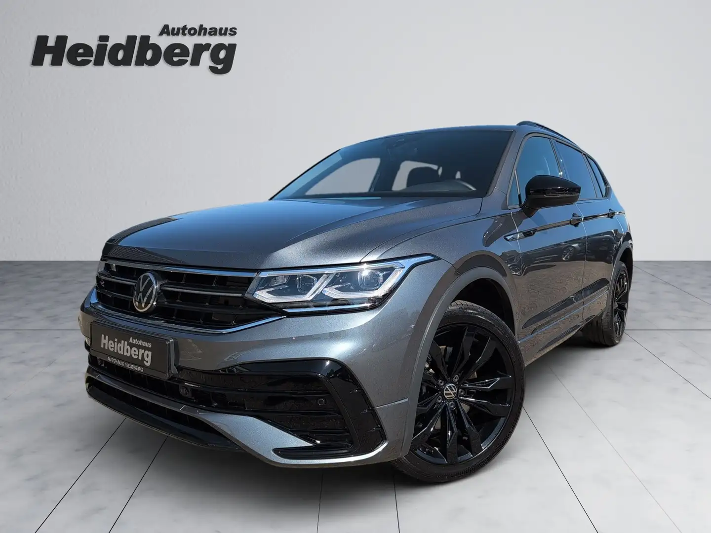 Volkswagen Tiguan Allspace 2.0 TDI 4M R-LINE BLACK AHK LEDER Memory 20" IQ Grigio - 1
