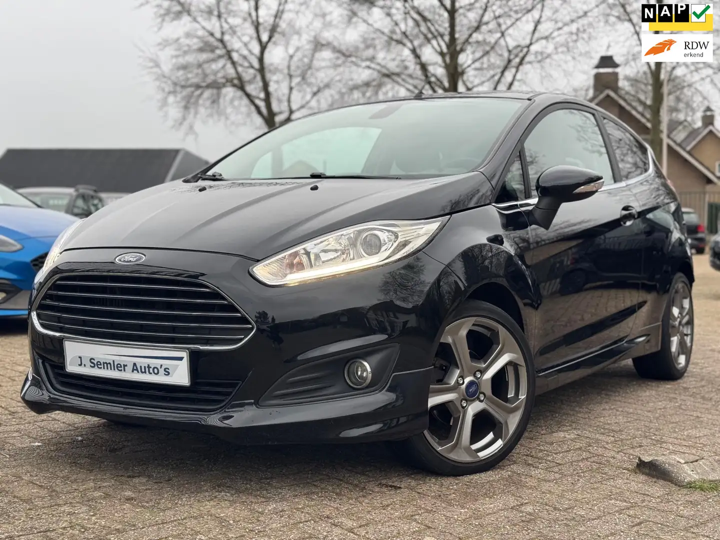 Ford Fiesta 1.0 EcoBoost ST-LINE TITANIUM 125PK LED NW.RIEM Schwarz - 1