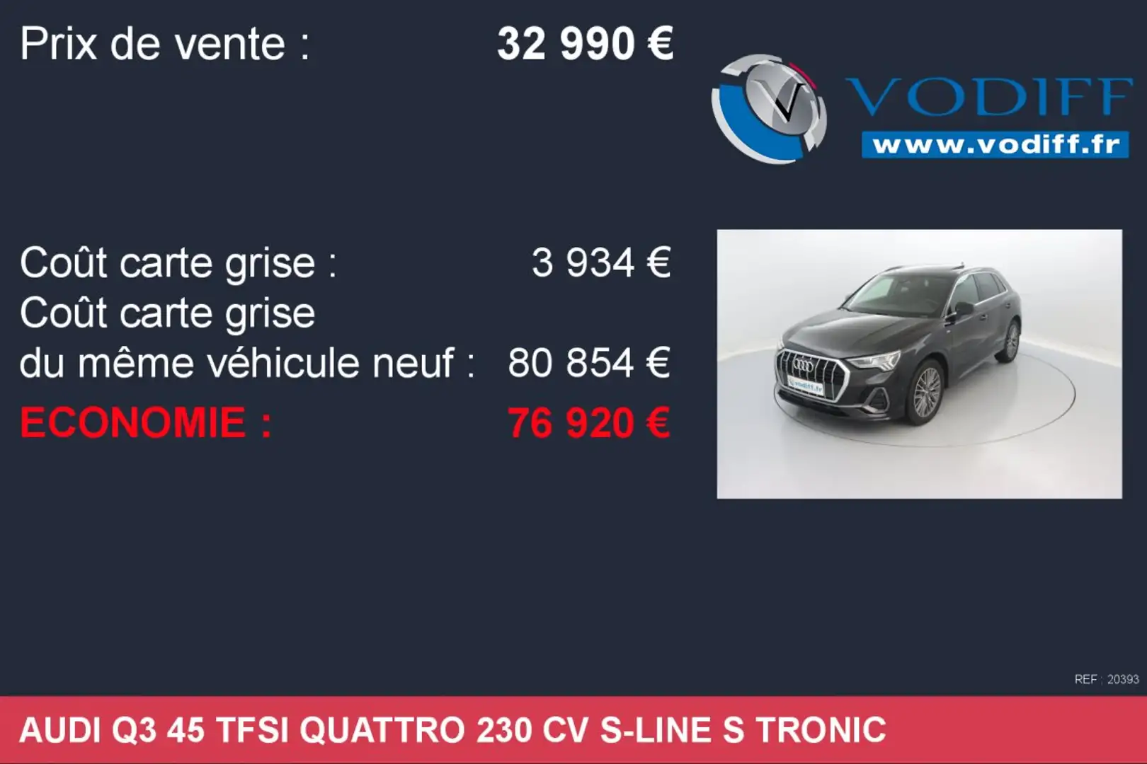 Audi Q3 45 TFSI QUATTRO 230 CV S-LINE S tronic Schwarz - 2