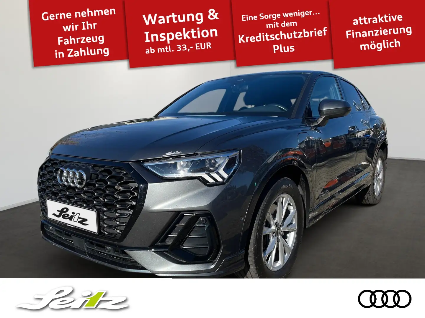 Audi Q3 Sportback 45 TFSI e S line *AHK*LED*KAMERA*SITZH* Grau - 1