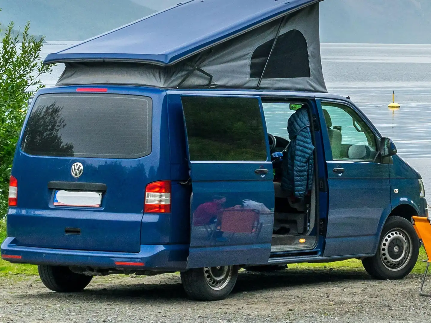 Volkswagen T5 Allrad Camper mit Aufstelldach - 4Motion Blau - 1