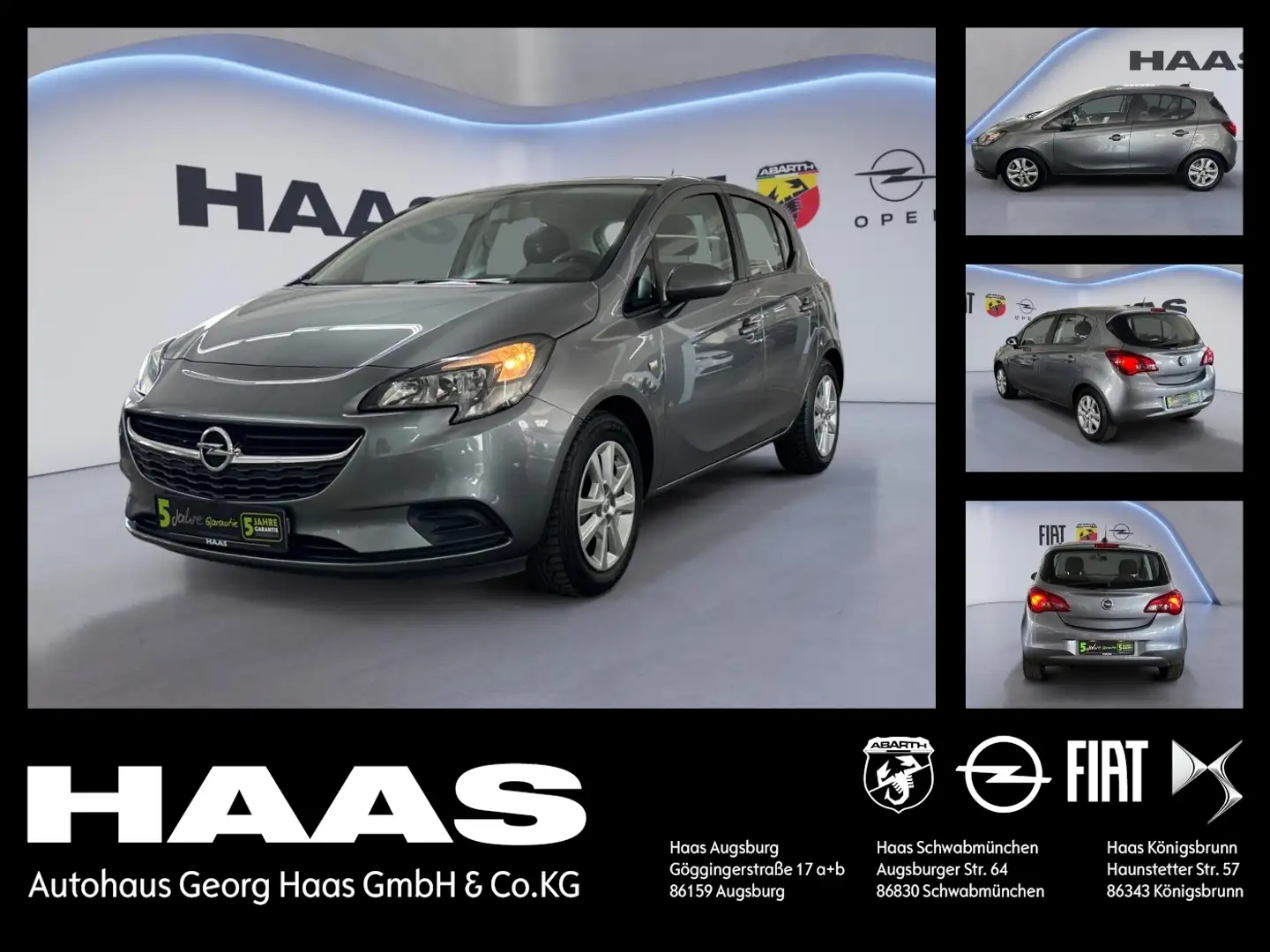 Opel Corsa E 1.4 Selection Klimaanlage, Top Angebot Grau - 1