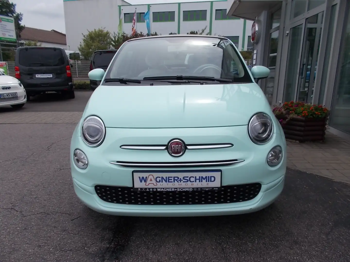 Fiat 500C Lounge 1.0 Hybrid + Cabrio + DAB wenig KM Grün - 2