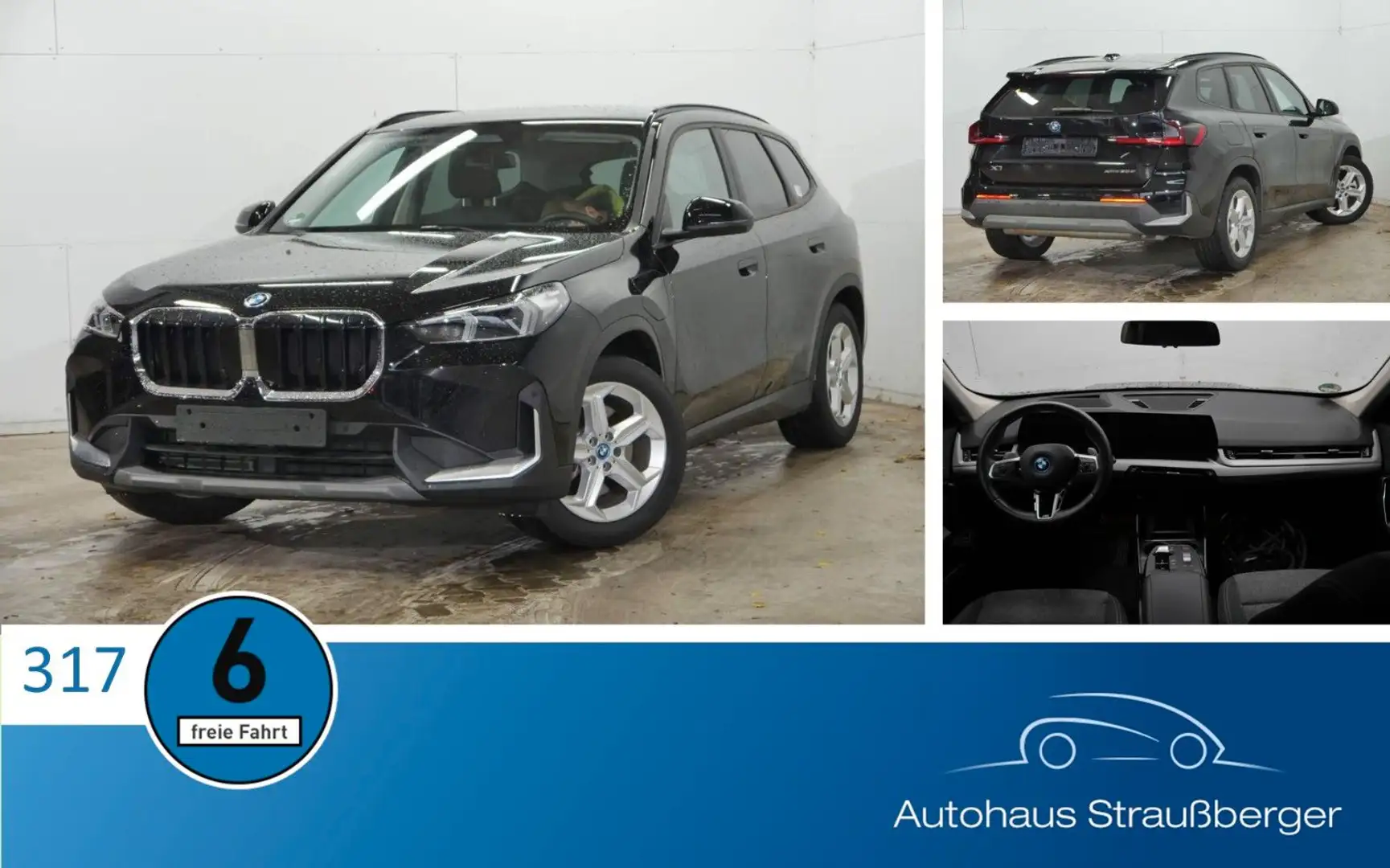 BMW X1 30 e xDrive SHZ LED QI KZU 2-ZK HUD RFK Schwarz - 1