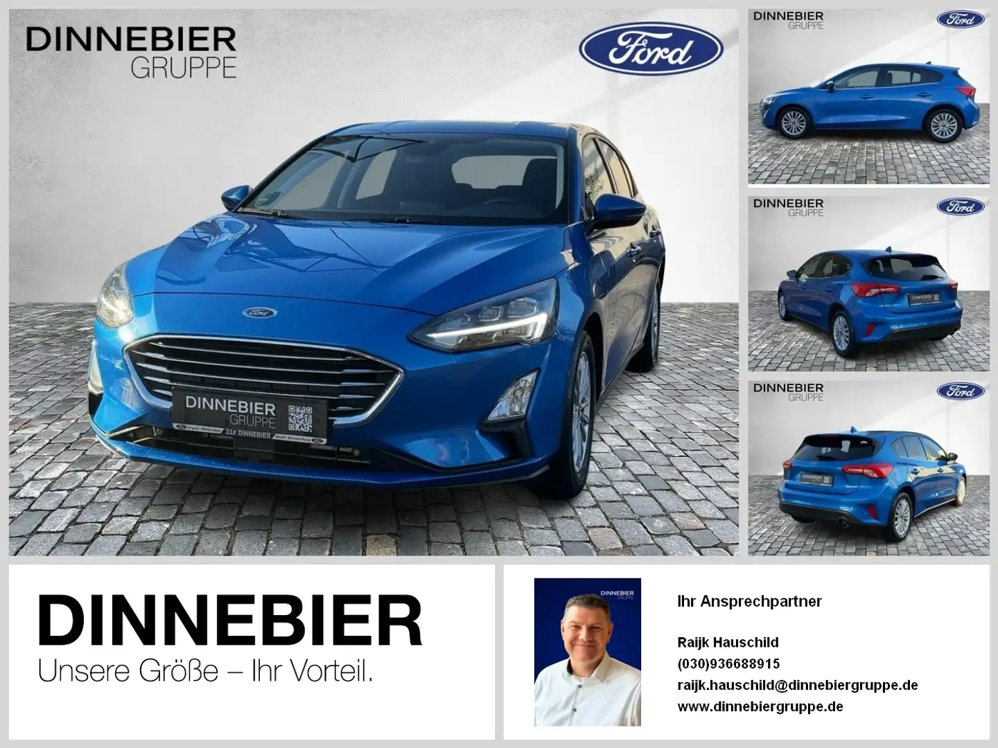 Ford Focus Titanium LED+Navi+Kamera+Winterpaket Bleu - 1