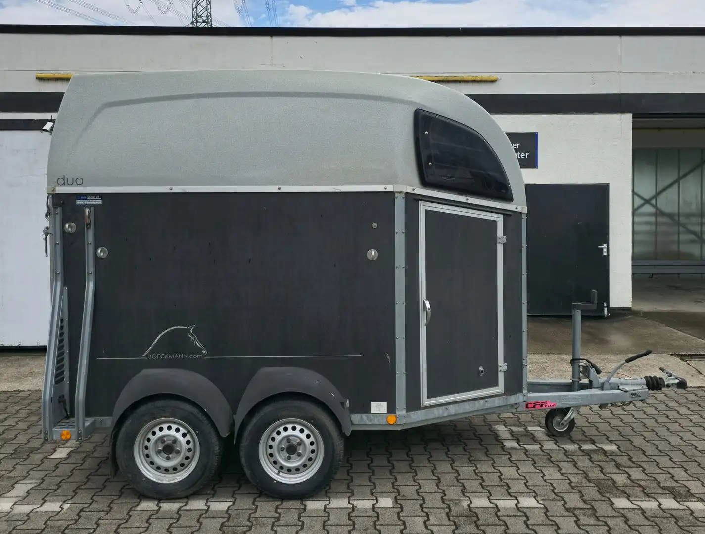 Böckmann Duo C 2-Pferdeanhänger ALUBODEN Schwarz - 2