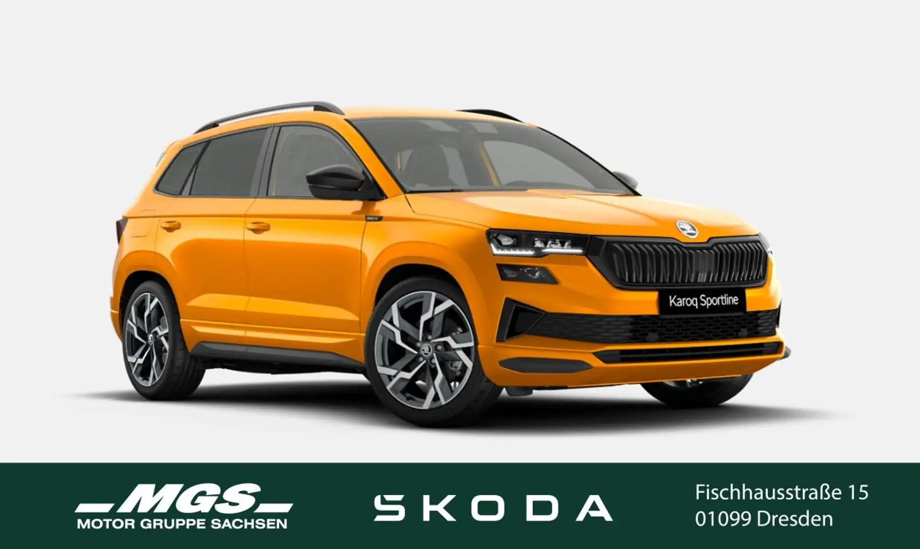 Skoda Karoq Sportline 1,5 TSI DSG Pomarańczowy - 1