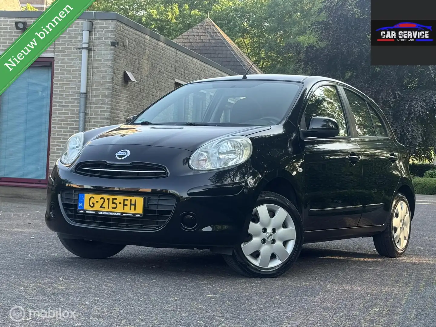 Nissan Micra 1.2 Acenta/NWE APK/PDC/CRUISE/NAVI/AC/NETTE STAAT Schwarz - 1
