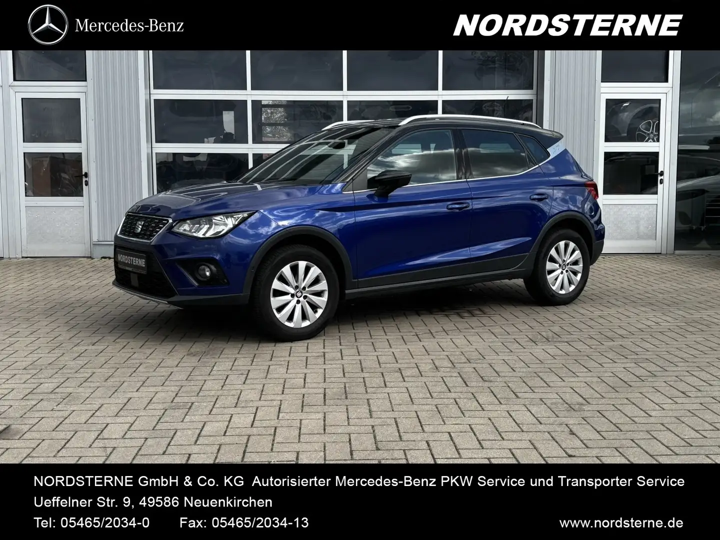 SEAT Arona Arona 1.0 TSI Xcellence KAMERA+NAVI+SHZ+TEMPOMAT Blauw - 1