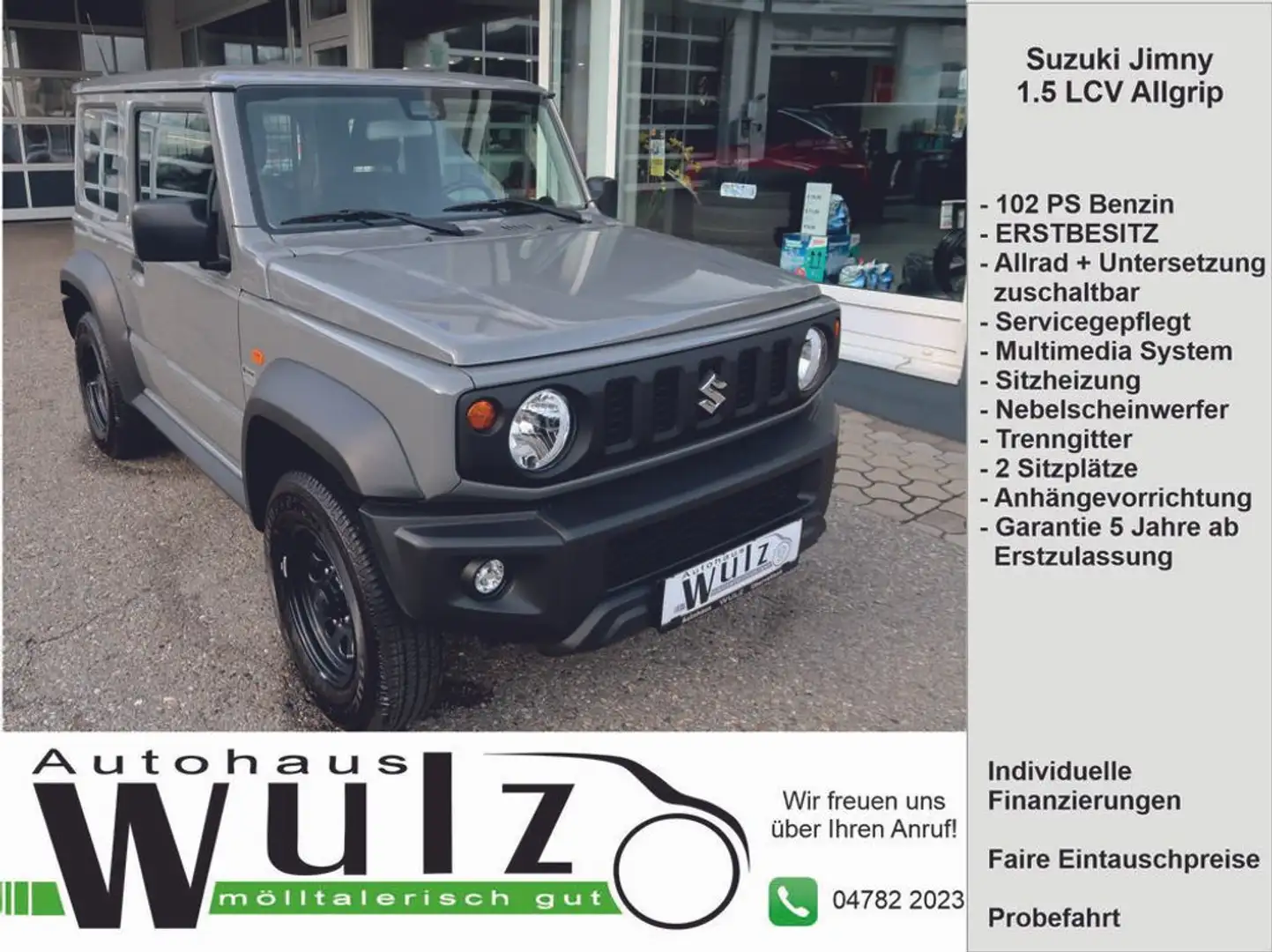 Suzuki Jimny 1,5 VVT Allgrip LKW inkl. Anhängevorrichtung Grau - 1