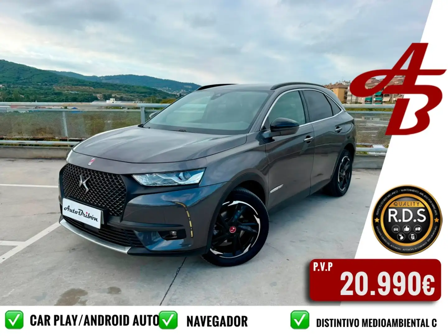 DS Automobiles DS 7 Crossback 1.5BlueHDi Performance Line Plus Aut. Gris - 1