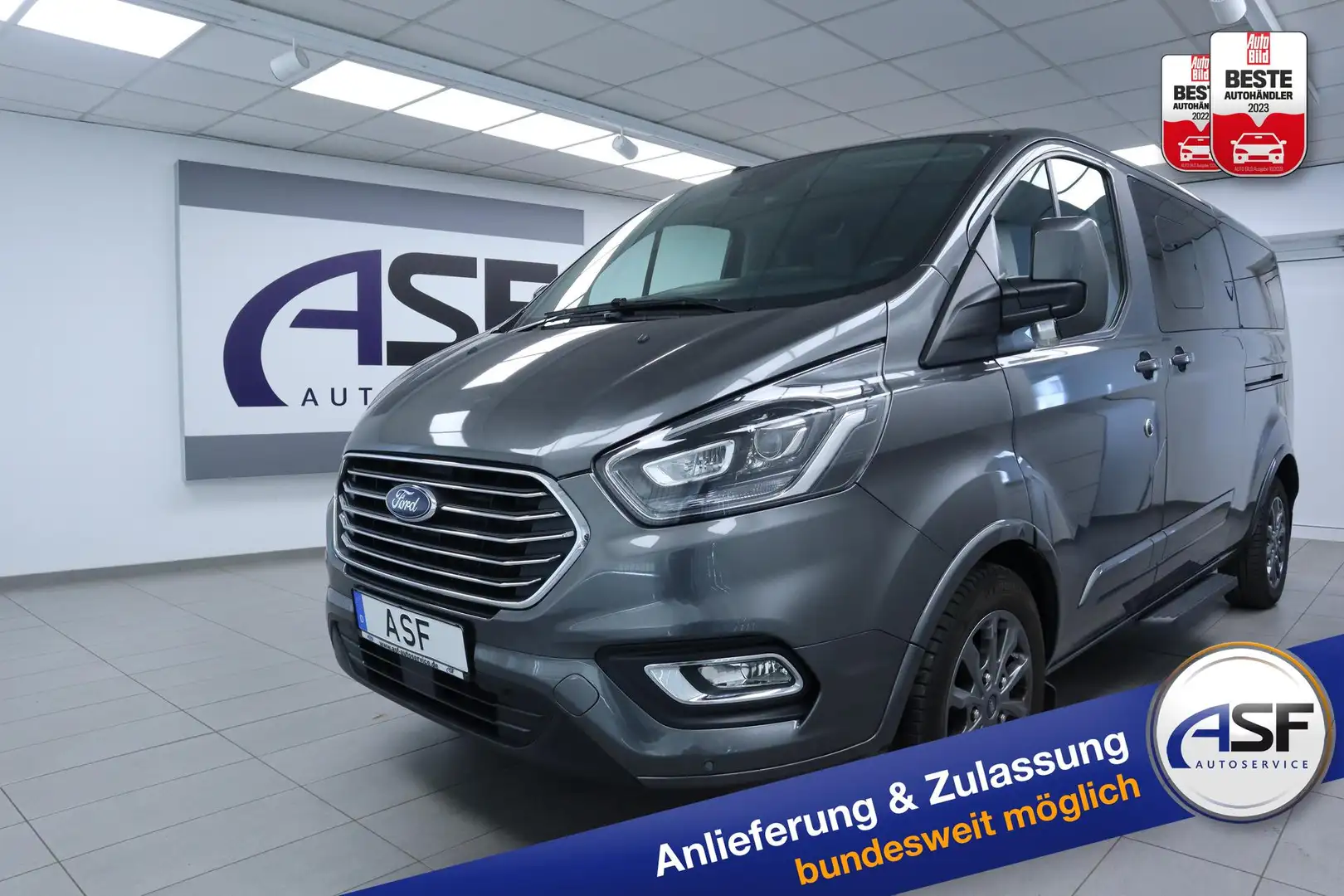 Ford Tourneo Custom Transit Titanium X L2 #8-Sitzer #Bi-Xenon #ACC ... Grau - 1