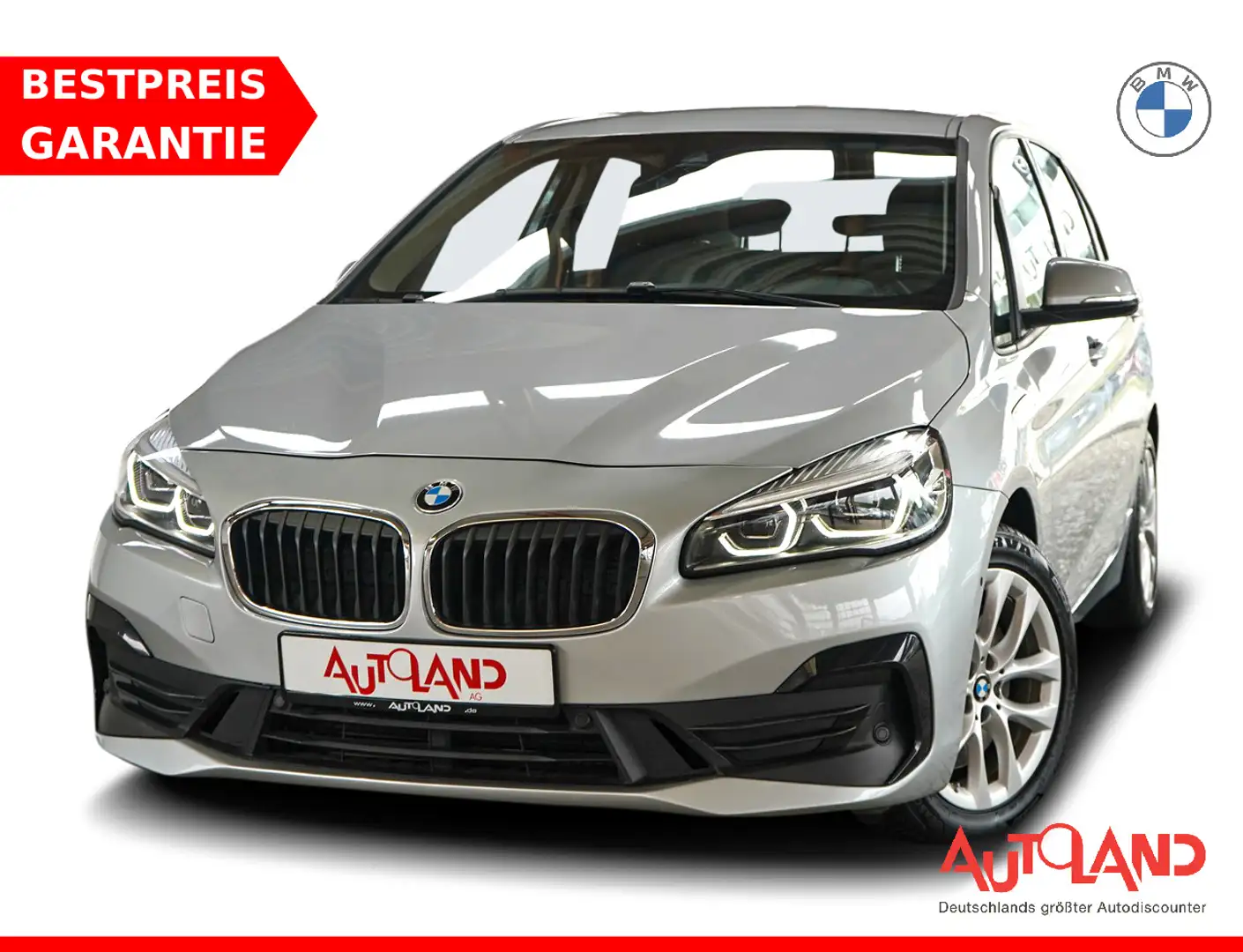 BMW 225 XE LED Navi Keyless Tempomat Sitzheizung PDC Grau - 1