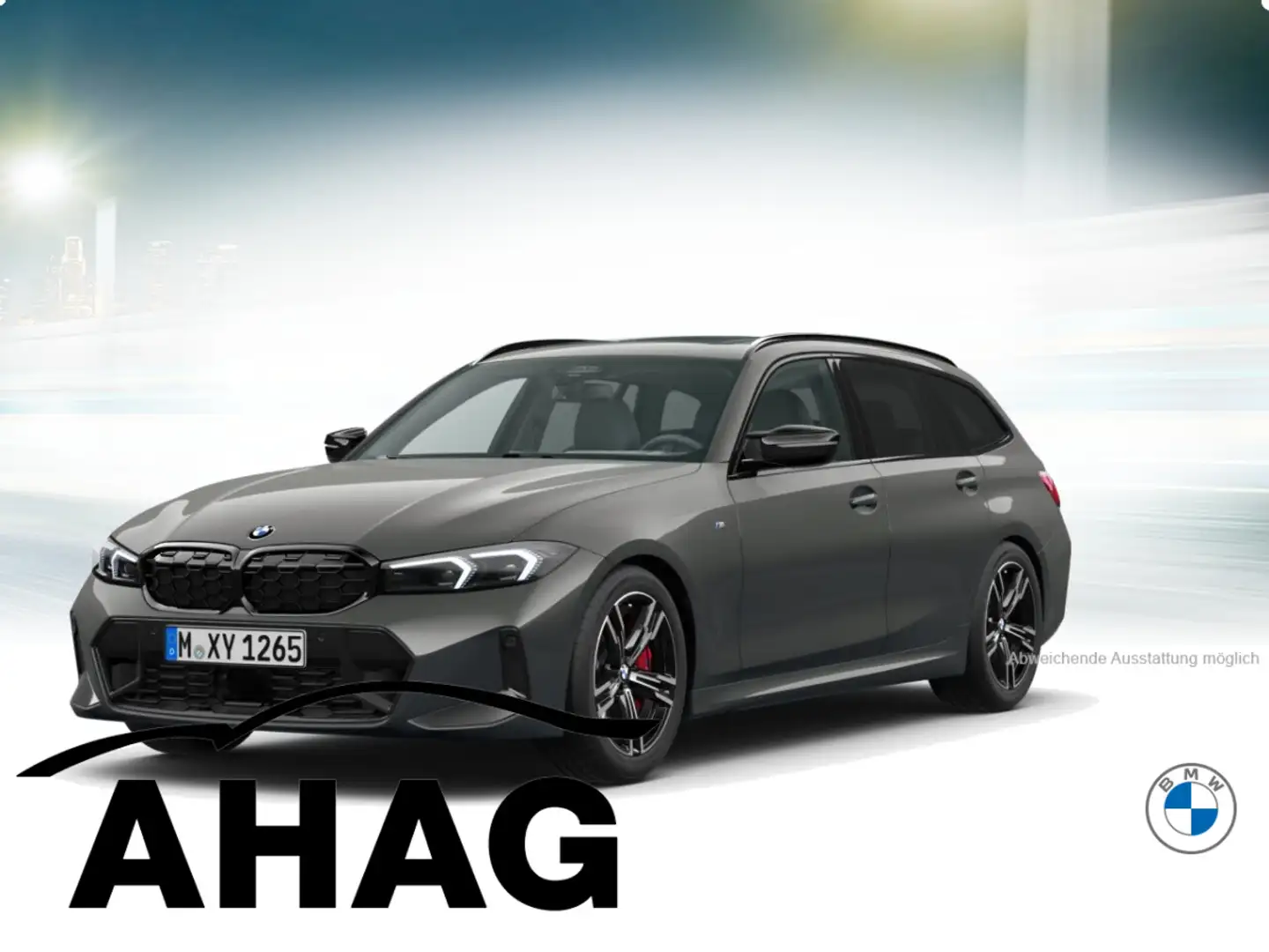 BMW 340 M340d xDrive Touring Auto Innovationsp. Panorama Grau - 1