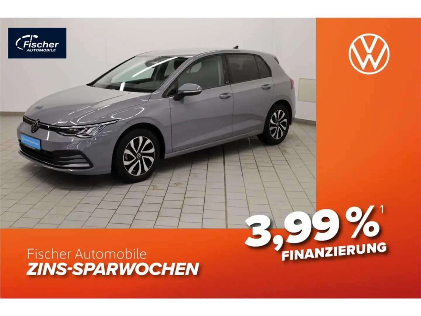 Volkswagen Golf 1.5 eTSI Active DSG LED/NAV/ACC/PDC/DC/SH Grau - 1