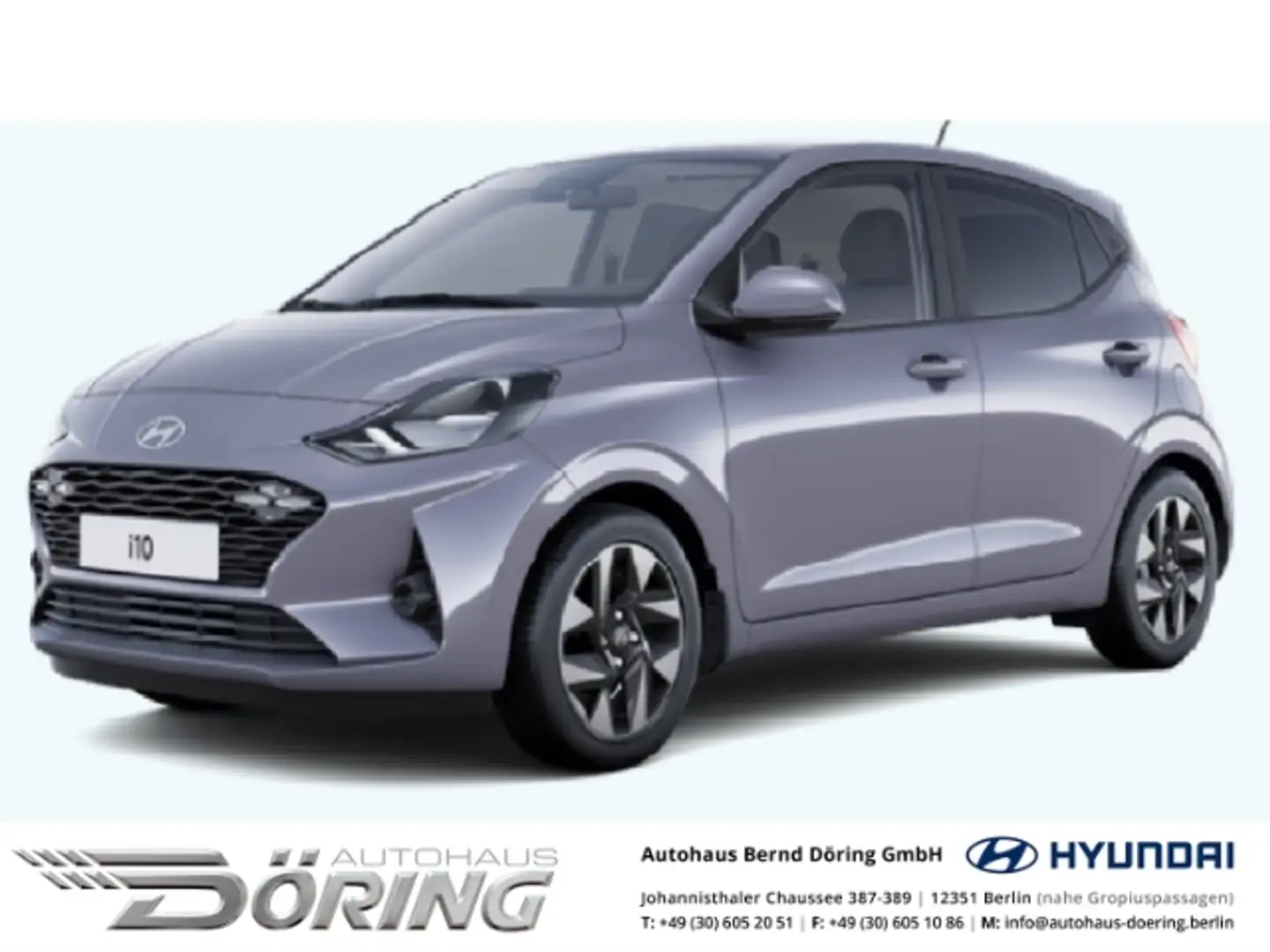 Hyundai i10 Trend 1.2 Schaltwagen 79 PS Klima Navi Bleu - 1