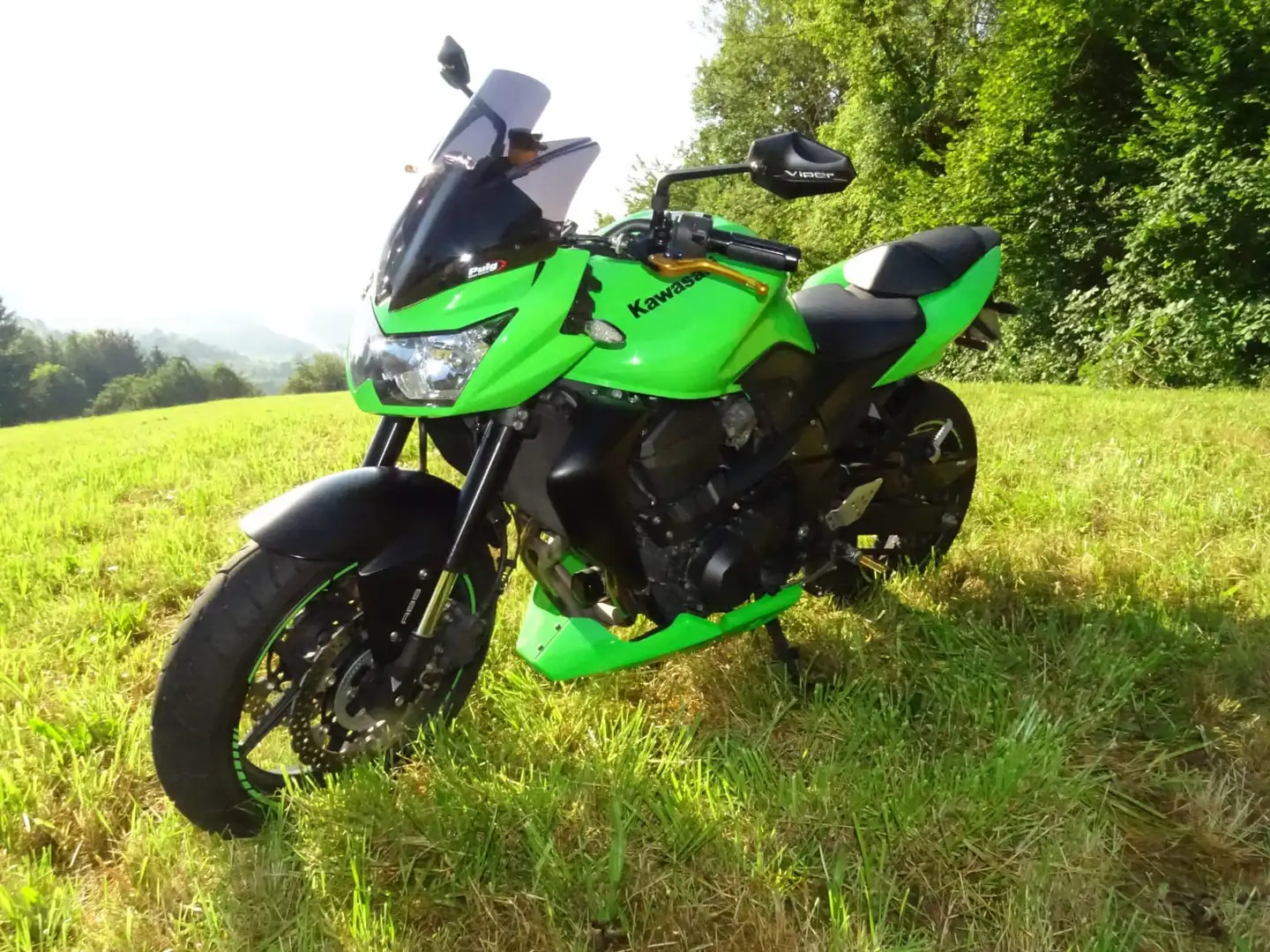 Kawasaki Z 750 Kawasaki Z750 ABS Tuning  Tiefergelegt Gedrossel Grün - 2