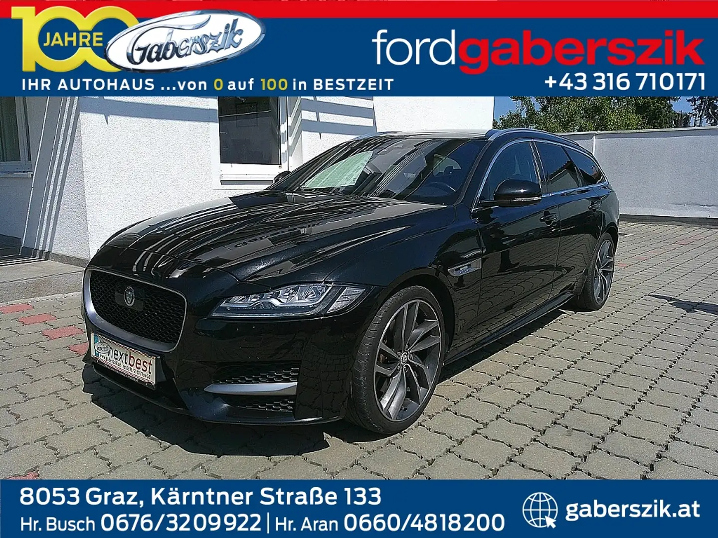 Jaguar XF Sportbrake 25d AWD R-Sport Aut. Schwarz - 1