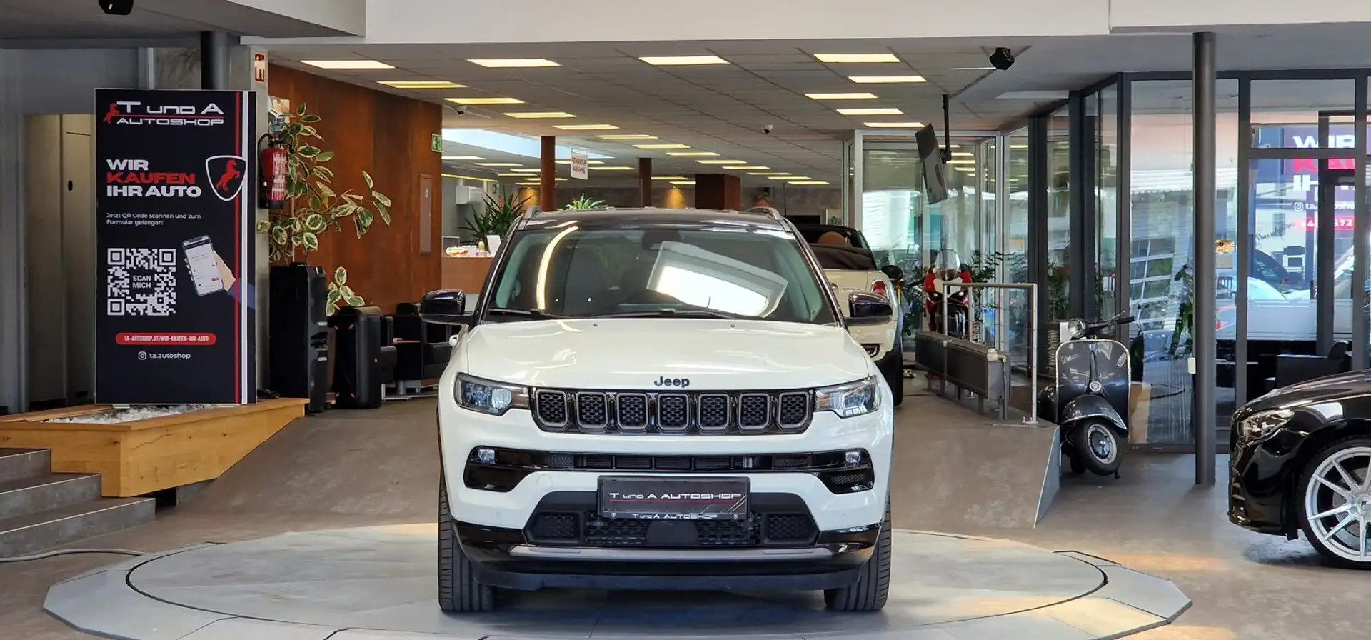Jeep Compass S 1,3 Turbo PHEV 240 PS AT 4xe S Aut. *Kamera*Navi Weiß - 2