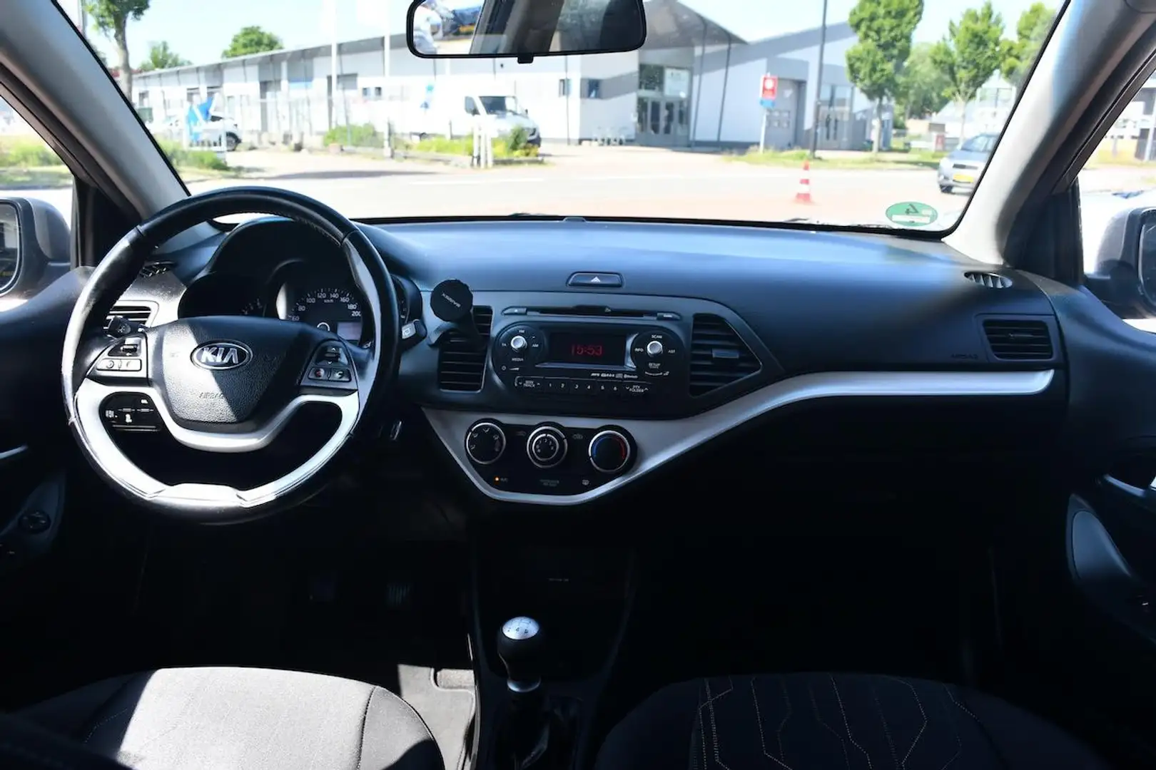 Kia Picanto 1.0 CVVT ComfortLine LPG Airco|Tel|Goed Onderhoude Gris - 2