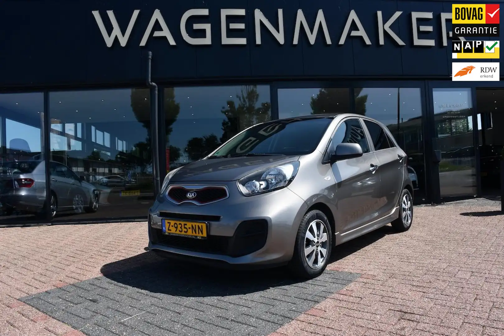 Kia Picanto 1.0 CVVT ComfortLine LPG Airco|Tel|Goed Onderhoude Gris - 1