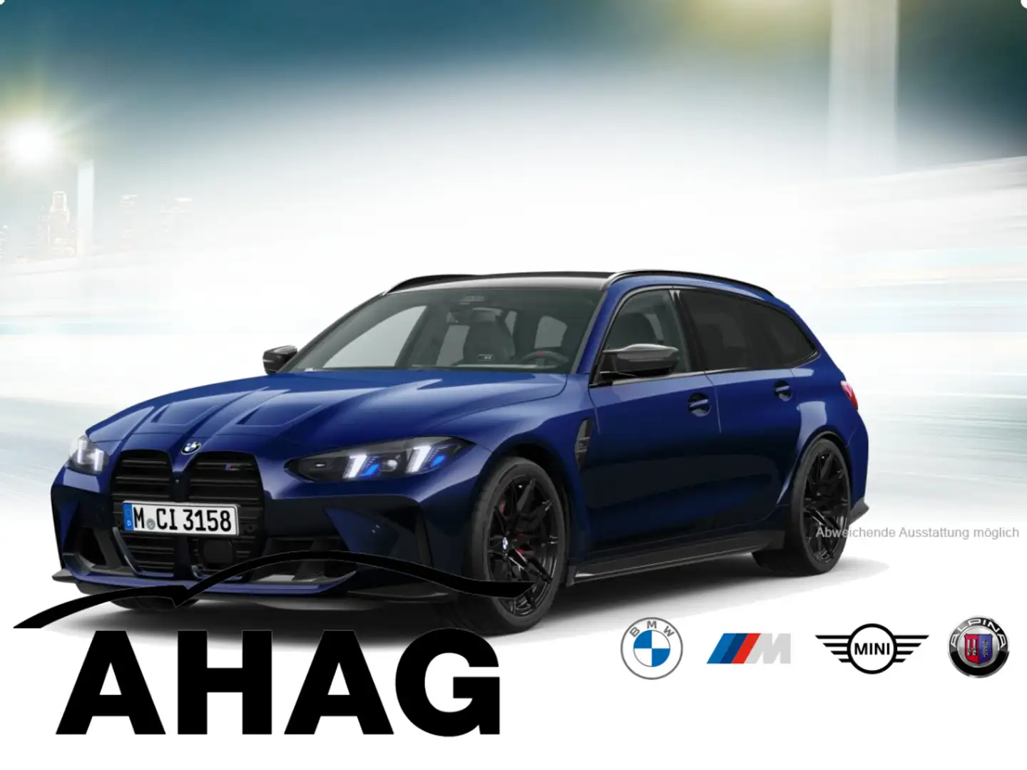 BMW M3 Competion xDrive Touring Klimaaut. Blau - 2