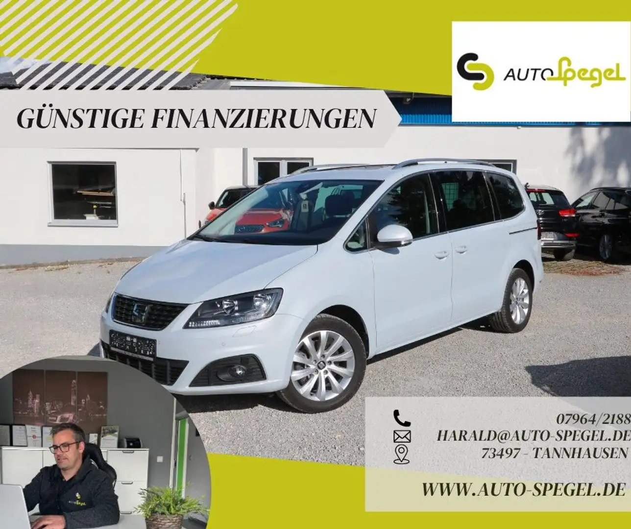 SEAT Alhambra Style Pano. Kamera Navi Carplay DAB BT Silber - 1