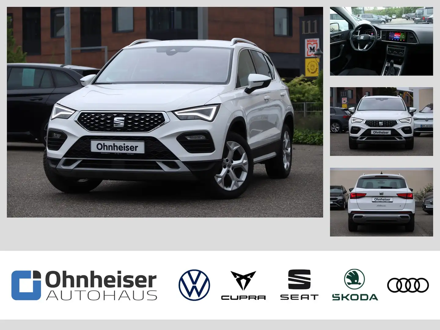 SEAT Ateca 2.0 TDI DSG Xperience 4Drive AHK*KAM*NAV*SHZ Weiß - 1