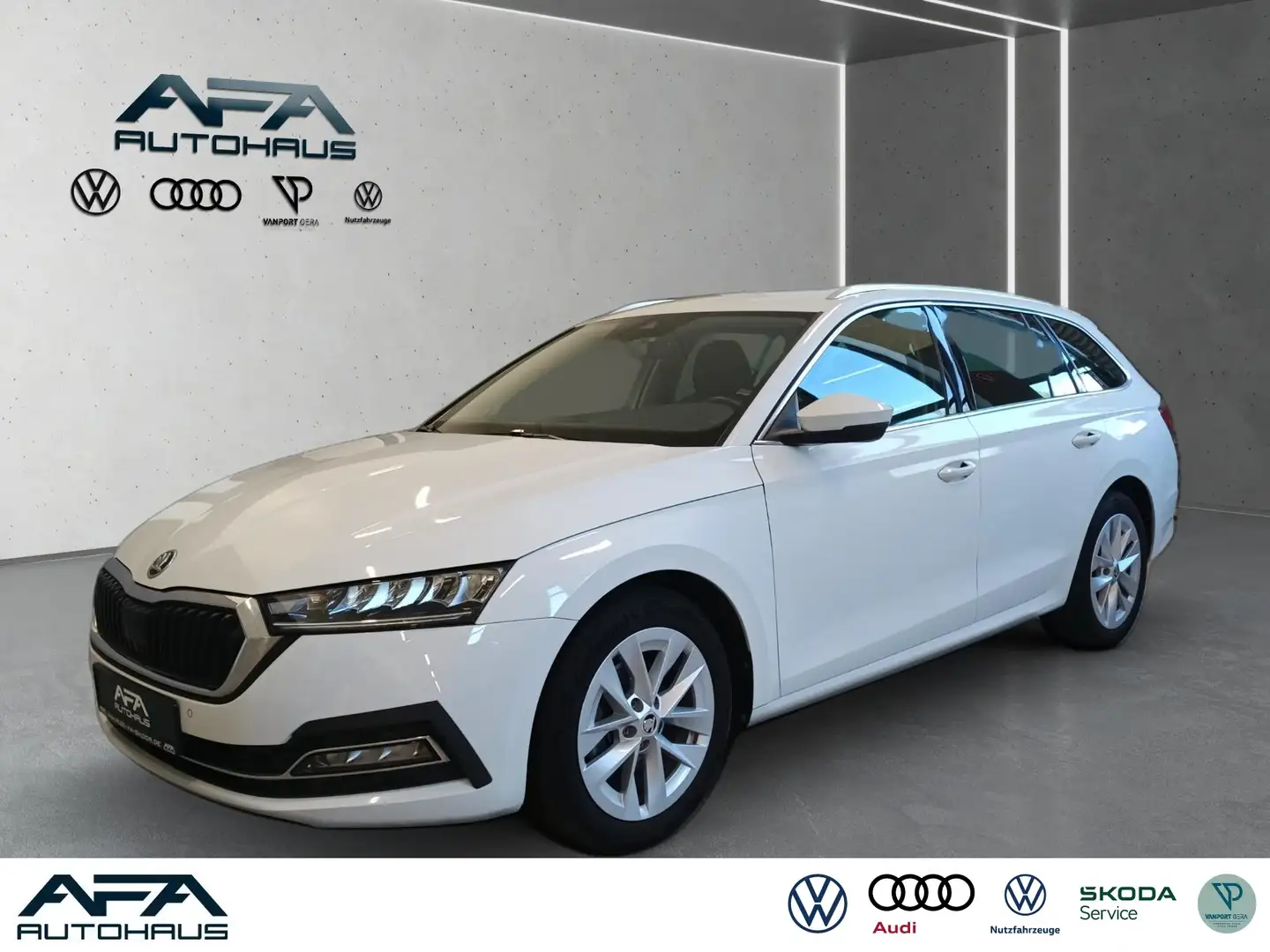 Skoda Octavia Combi 1.5 e-TEC Style DSG AHK*LED*Smart Blanc - 1