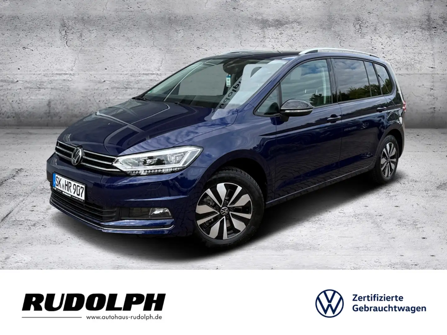Volkswagen Touran 1.5 TSI Comfortline DSG LED BT SHZ Klima StandHZG Blau - 1