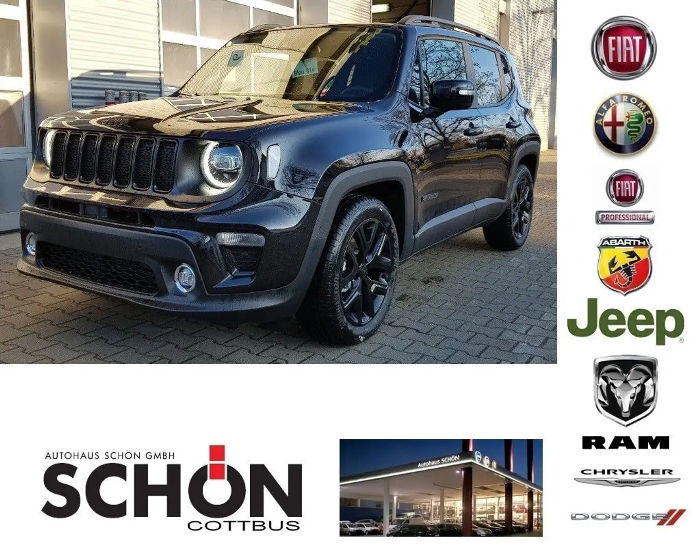 Jeep Renegade Limited 1.3 T-GDI 4x2 Benzin Schwarz - 1