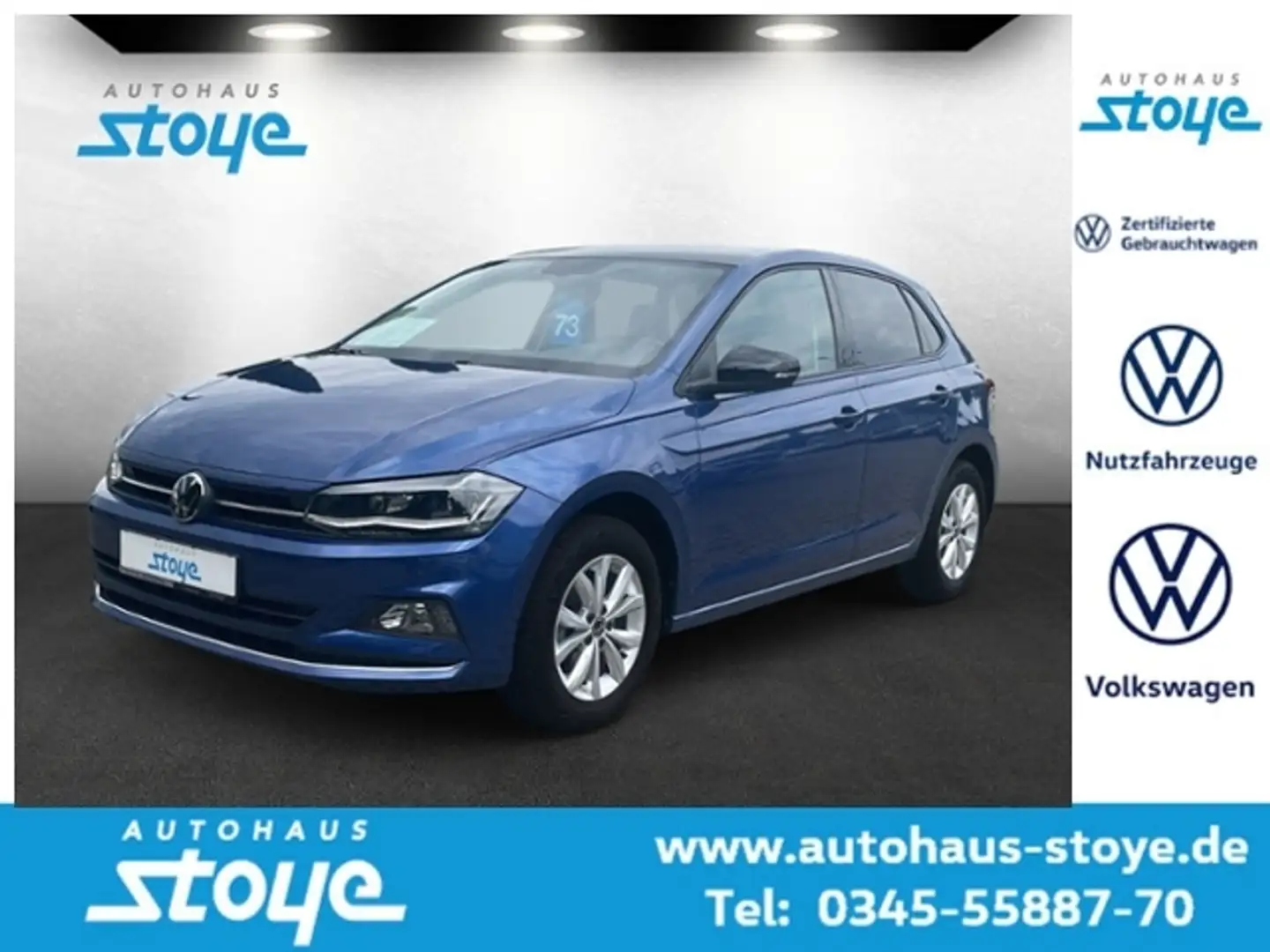 Volkswagen Polo Highline TSi Navi AZV Kamera LED Blau - 1