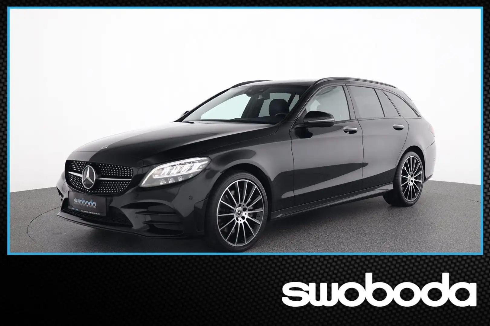 Mercedes-Benz C 400 4M AMG-Line Airmatic Head Up Burmes Schwarz - 1