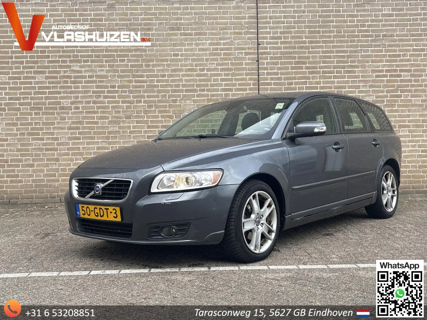 Volvo V50 1.6D Edition II | Leder | Cruise | Climate | Navi Grijs - 1