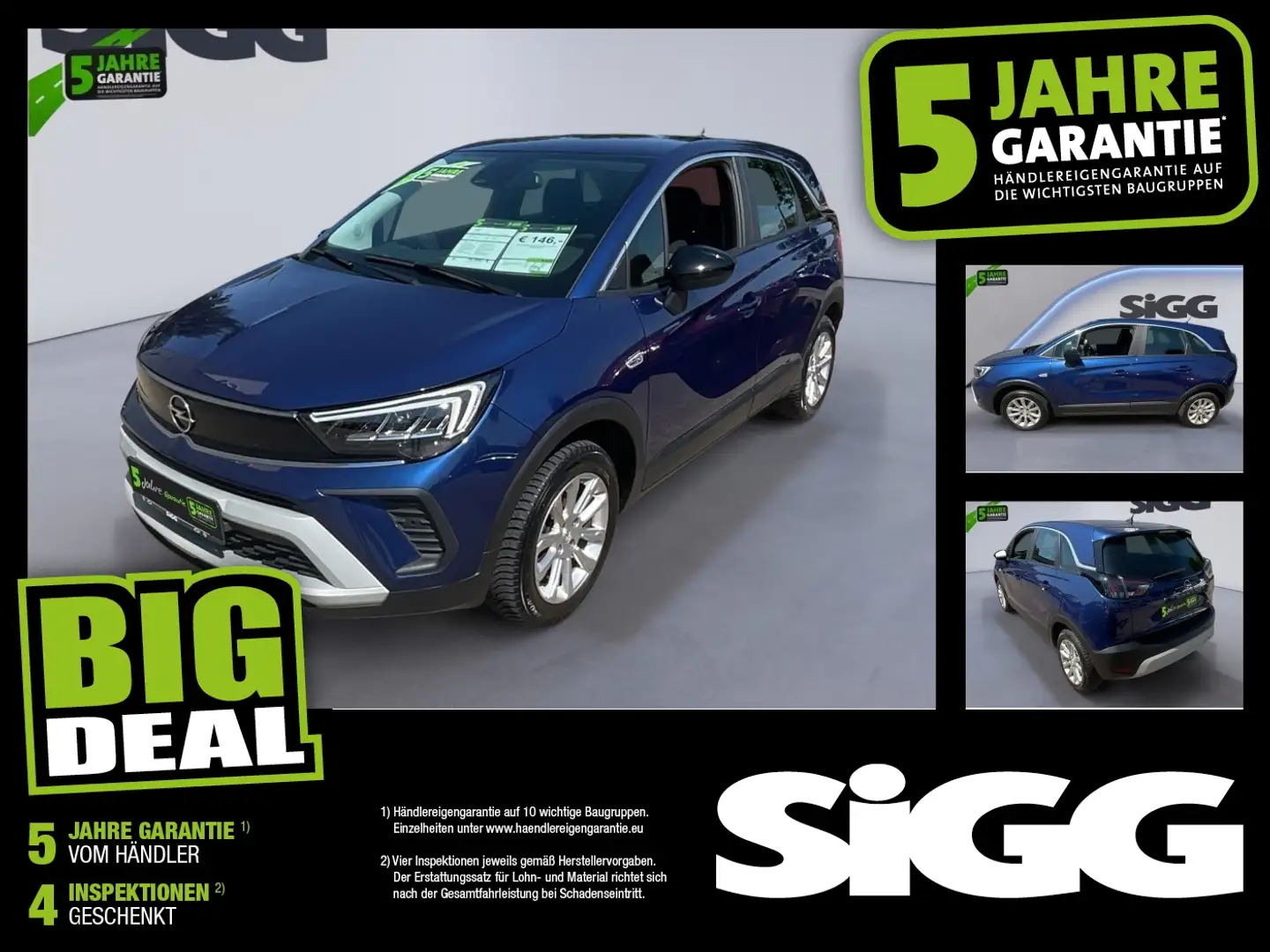 Opel Crossland 1.2 Turbo Elegance Rückfahrkamera AHK Bleu - 1